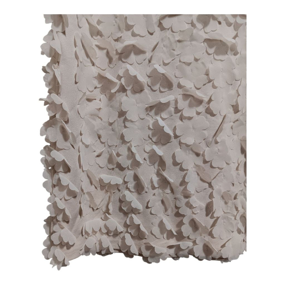 H&M Floral Applique Bodycon Mini Dress in Cream - Picture 7 of 8